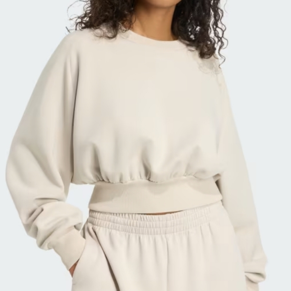 ADIDAS Soft Lux Loose Sweatshirt In Wonder Alumina Sz L